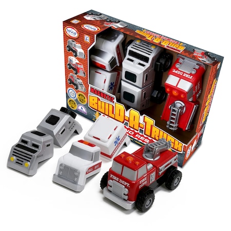 Popular Playthings Magnetic Build-a-Truck Rescue 60402